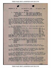 Bulletin# 40, 27 DECEMBER 1943