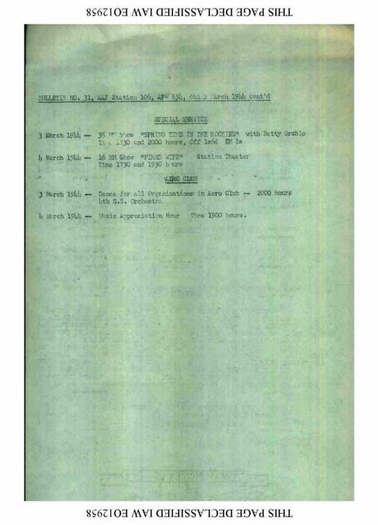 Station Bulletin# 31, 2 MARCH 1944 Page 2