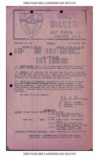 BULLETIN# 113, 17 NOVEMBER 1945