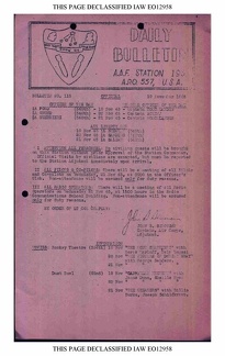 BULLETIN# 115, 19 NOVEMBER 1945