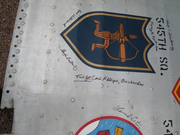 Carton Vernon Phillips, Signature, 545th Squadron