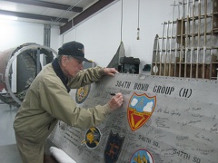 Wallace Storey Signing on 9 Feb 2014 at Ray Moore's B-17 rebuild shop