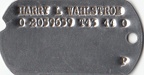 Harry L. Wahlstrom's Dog  Tag