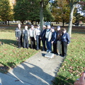 Nine Veterans at the 384th Plaque