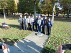 Nine Veterans at the 384th Plaque