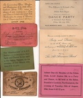 Assorted Dance Cards from Grafton Underwood