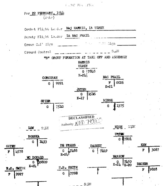 1944-02-22 Mission 65 (66) Group B FC