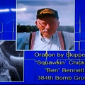 Screen of a video at the 390th Bomb Group Museum, Tucson, Arizona, Ben Bennett is the narrator.png