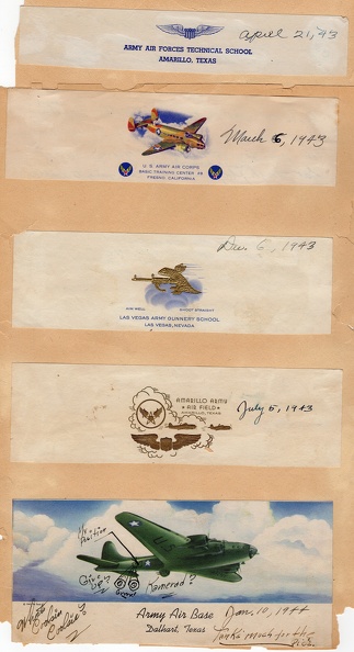 Letterhead from Army Air Force Bases in US, saved by Mother of Russell Don Reams028, half size.jpg