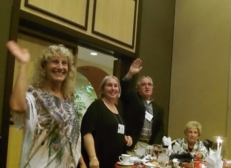 Part of Len Estrin's Crew at the banquet.JPG