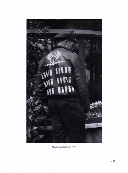 Vern L Arnold wearing his A-2 Jacket