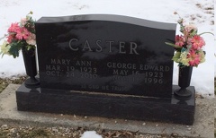 George Caster's Grave Marker