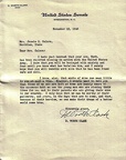 US Senate letter to mother