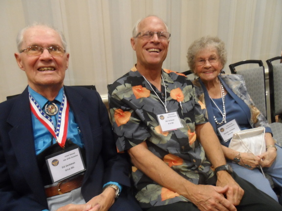 Ed, Jim and Dorothy Jackman, 91st Bomb Group
