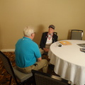 Dewey Holst, 466th Bomb Group - being interviewed