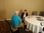 Dewey Holst, 466th Bomb Group - being interviewed