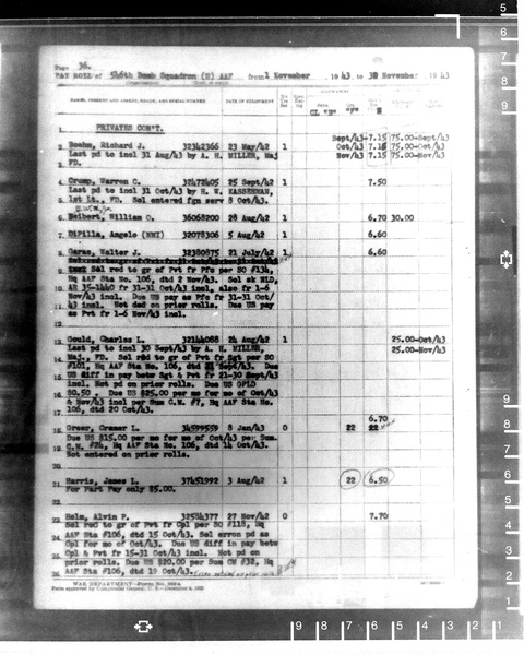 384th Wartime Documents / Unit Personnel Rosters / 546th BS Rosters ...
