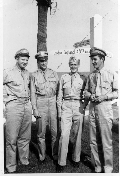 Wilbur Soester and crew at DeSoto Beach Hotel, Savannah , June 1944.jpg