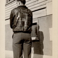 Russell Don Reams, Devil's Brat flight jacket, back, 31 Missions