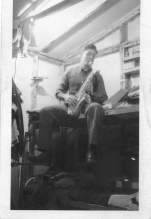 Robert Clay Long playing the Sax