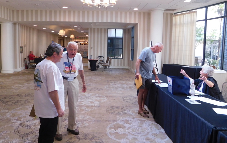Kevin, Bill and Bill Jr at the Registration Desk.JPG