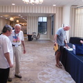 Kevin, Bill and Bill Jr at the Registration Desk