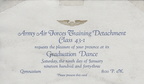 Invitation To AAF Training Detachment Class 43-1 Graduation Dance