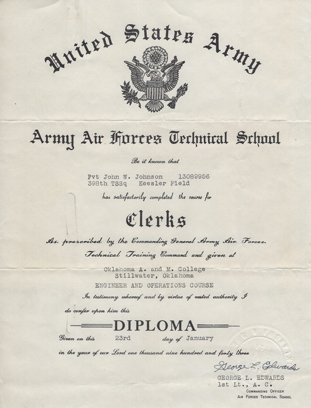 Engineers and Operators Course Diploma OK A & M 1_23_1943.jpg