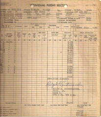 Melvin Hedrick Combat Flight Record July 1944