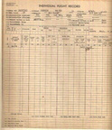 Melvin Hedrick Flight Record September 1944