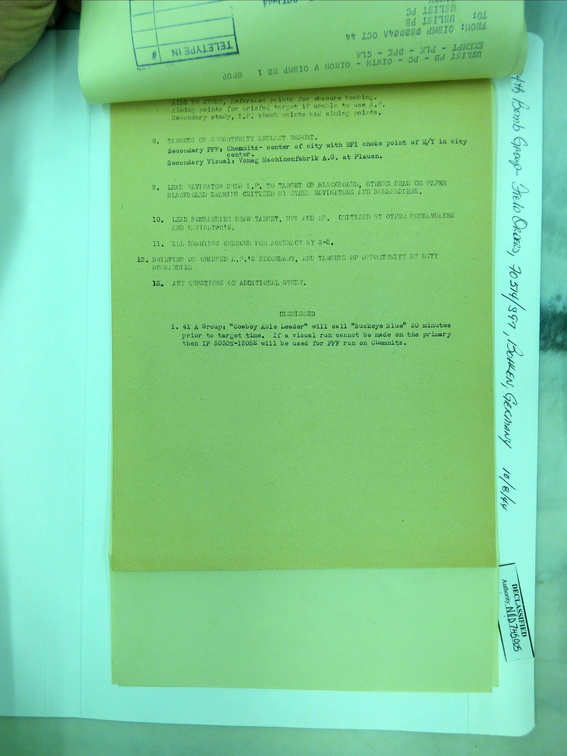 1944-10-08 Mission Plan 1723-32-005