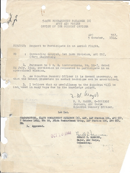 1944-10-05 Request To Participate in Aerial Flight.jpg