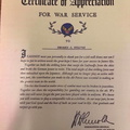 Sullivan, Certificate