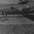 Unidentified men and B-17
