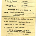 Certification of Enlisted Service front