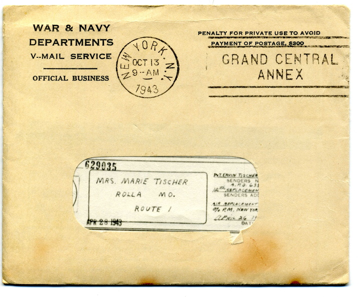 V-Mail envelope