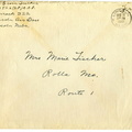 Christmas Card Envelope 1942