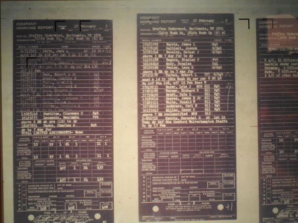384th Wartime Documents / Unit Morning Reports / 546th Bombardment ...