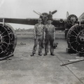 Ground Crews with engine, wing and tire