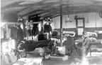 1944 Grafton Underwood, England Inside Barracks