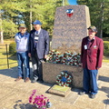 Junket XI -- 384th vets at the memorial