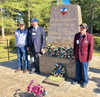 Junket XI -- 384th vets at the memorial