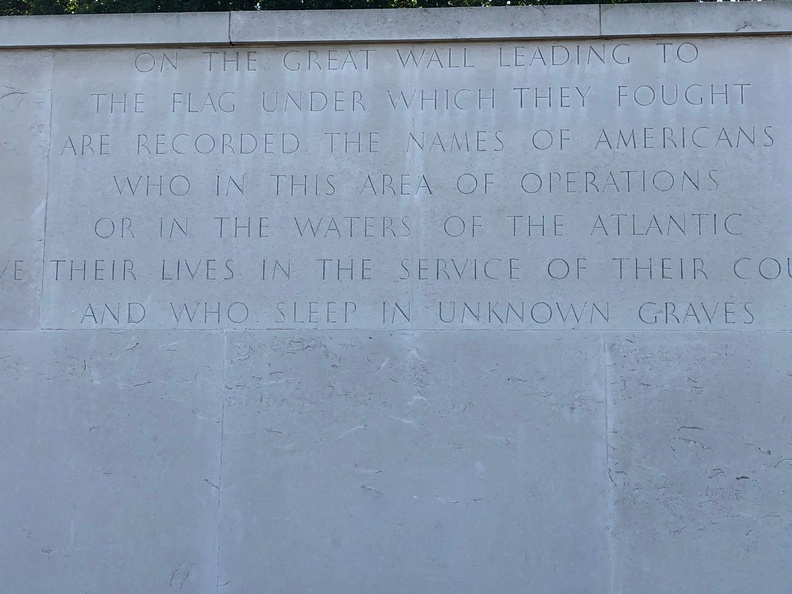 Junket XI -- Madingley -- inscription to those lost