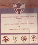 384th Bomb Group Ded 1977