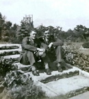 Everitt Barnes, left and Edward Barnes, Wicksteed Park, 1944