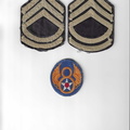 Techncial Sergeant Stripes and 8th AF Patch
