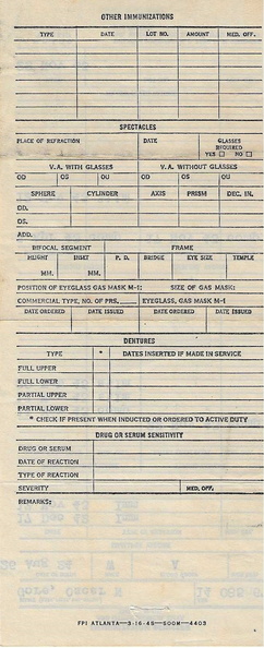1942-1945 Immunization Register, SHOT RECORD-4