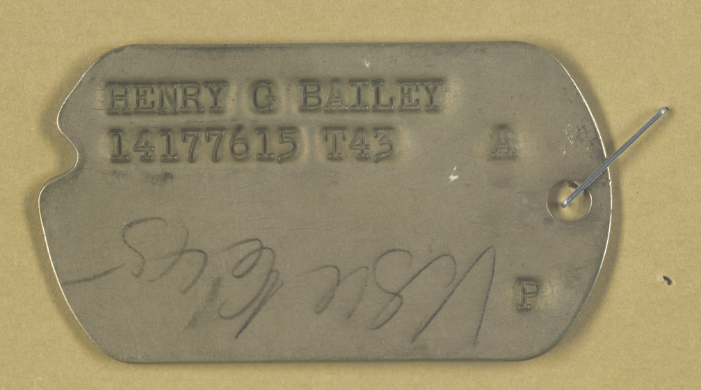  Henry G. Bailey, ID Tag