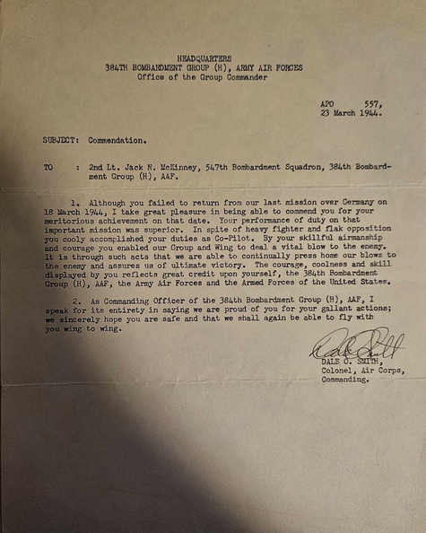 Letter, Gp Commander to Mckinney.jpg