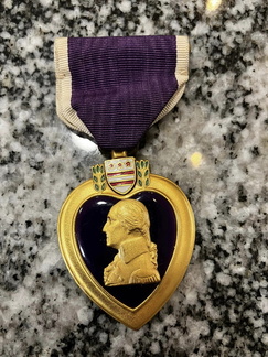 William H. Sexton Purple Heart, front